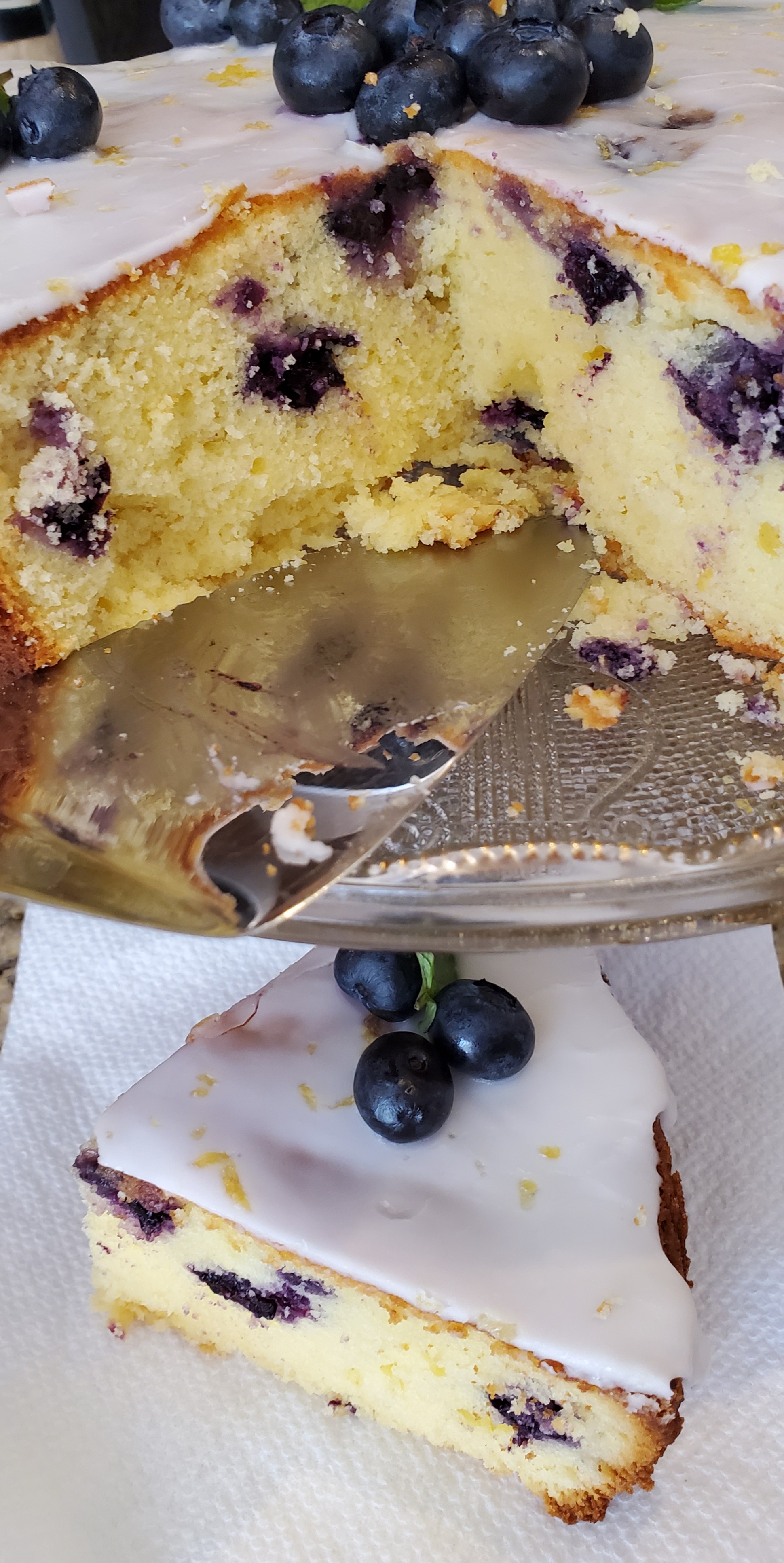 Blueberry Sour Cream Cake