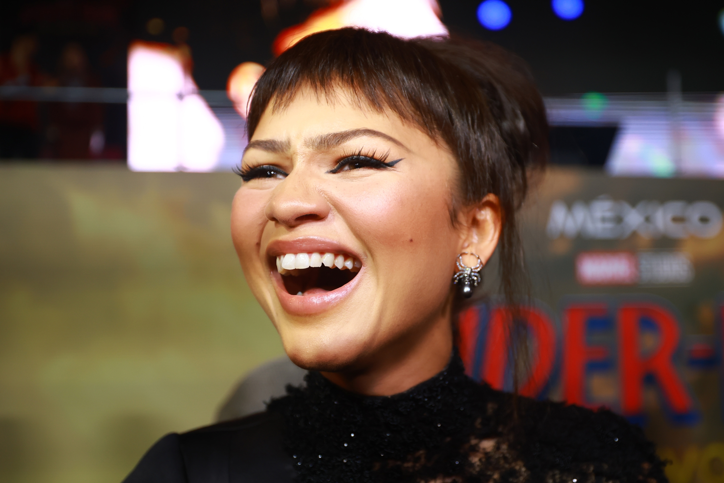 Zendaya's cat-eye liner comeback proves baby bangs are the celebrity beauty trend to watch