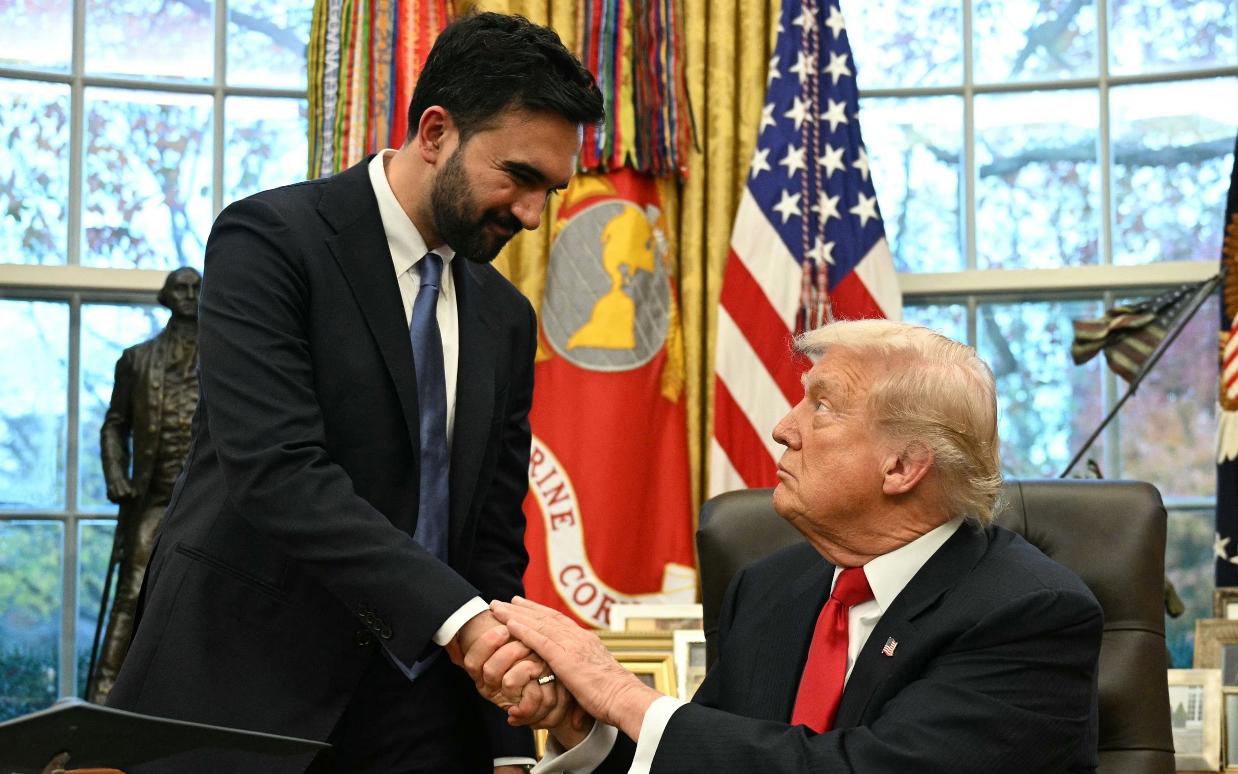 Mr Mamdani has been described by Mr Trump as a '100% Communist lunatic'