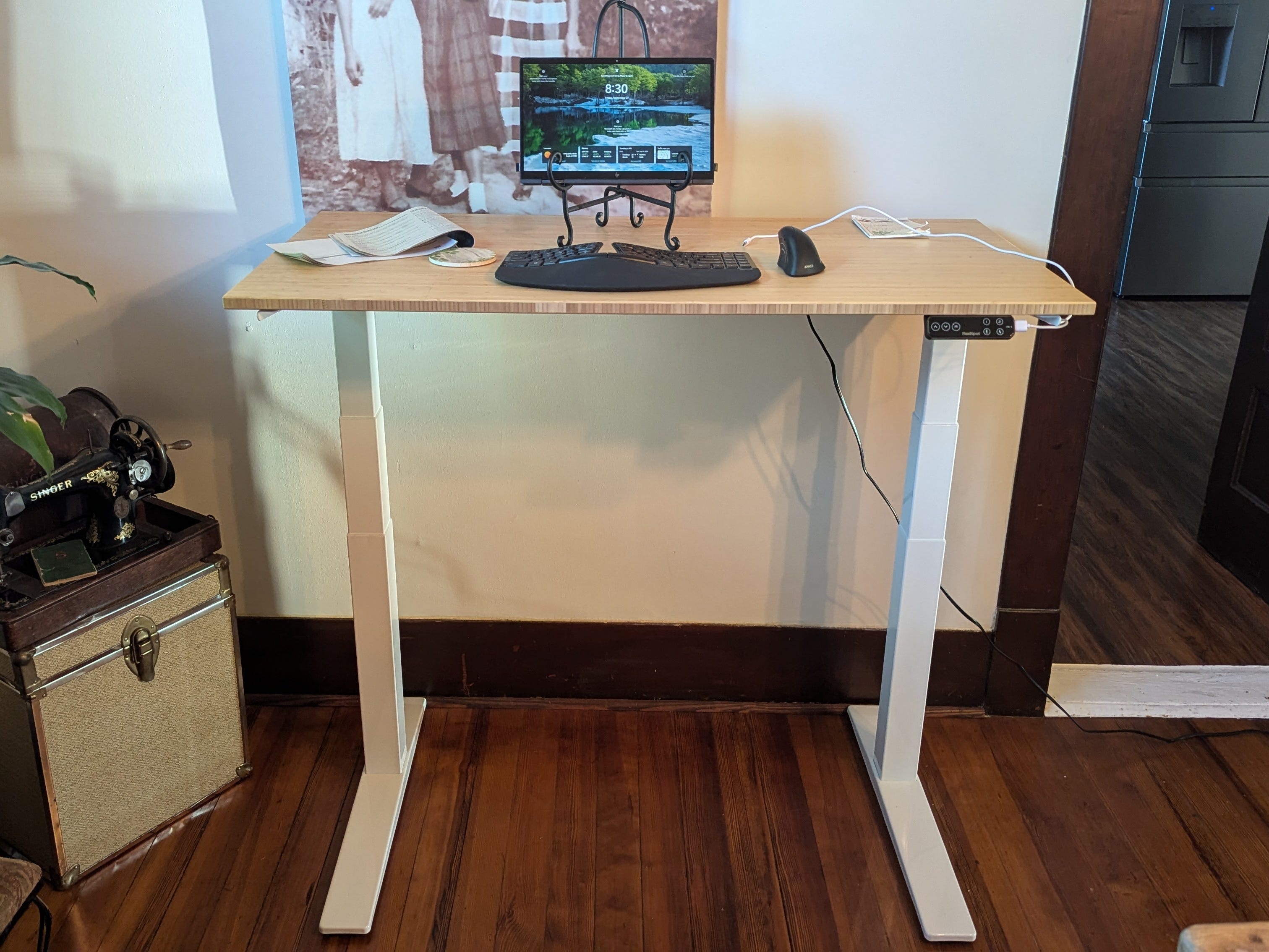 a view of a flexispot standing desk