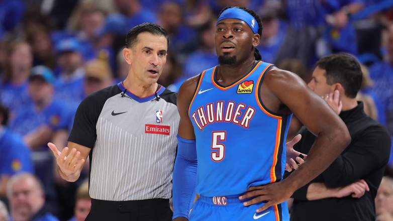Lu Dort with the Oklahoma City Thunder.