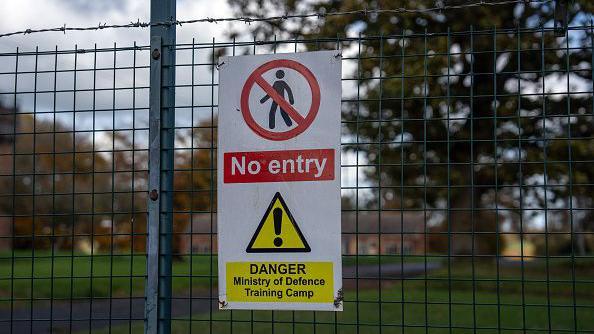 The site was previously used as a Ministry of Defence training camp