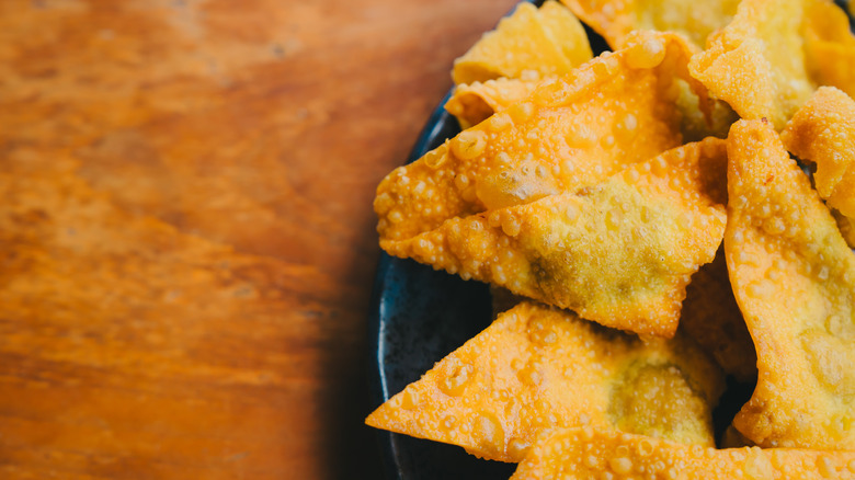 You don't need tortilla chips for a nacho base — do this for an Asian-inspired twist