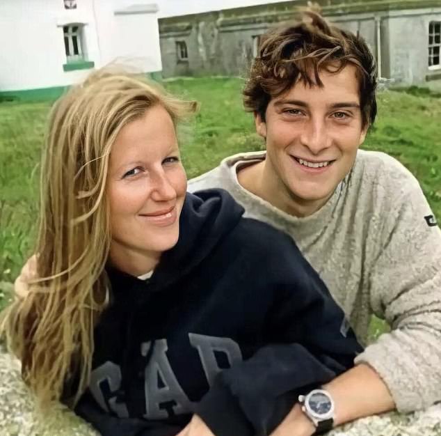 Bear previously told how he and his wife Shara (pictured) bought both the island and a houseboat on the river Thames for less than the price of a £200,000 London flat in 2001