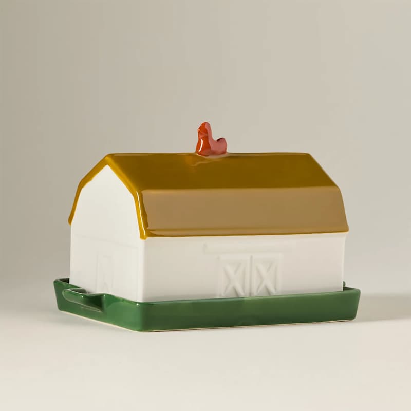 Molly Yeh Stoneware Barn Butter Dish