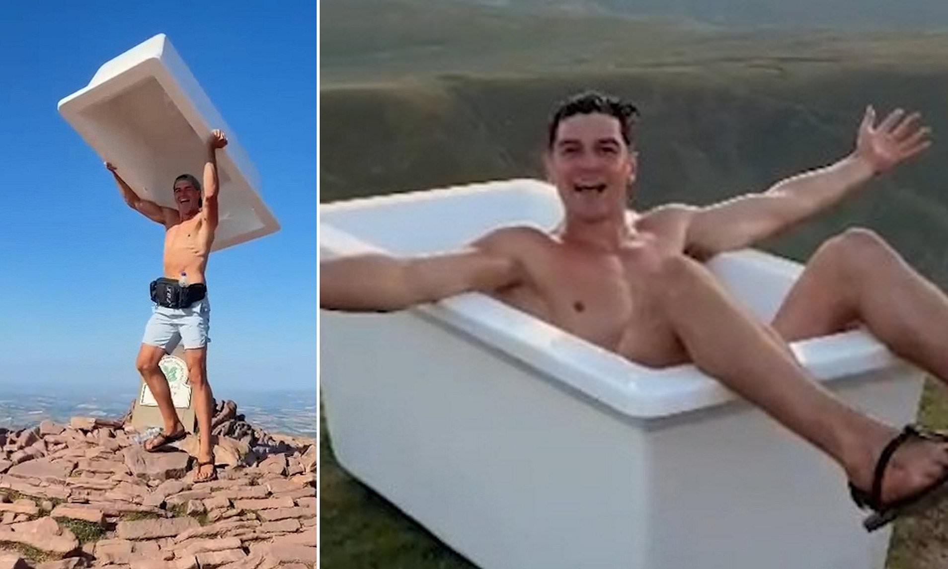 'Fury as 'mindless' influencer dumps bathtub at top of Brecon Beacons