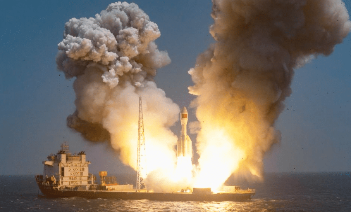 China’s Gravity-1 rocket makes sea launch history with nine satellites sent into orbit