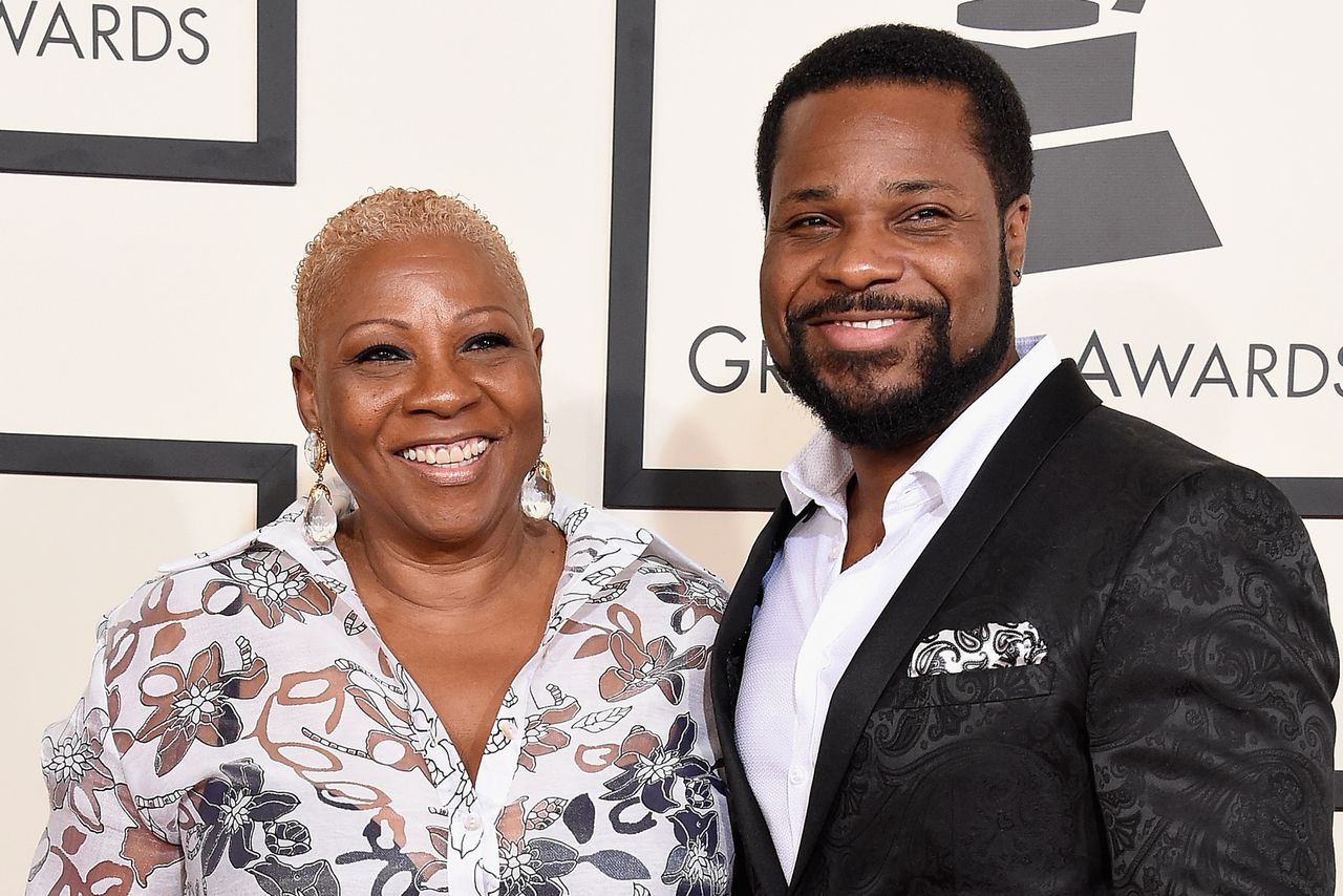 Malcolm-Jamal Warner and Pamela Warner attend The 57th Annual GRAMMY Awards on February 8, 2015 in Los Angeles, California.