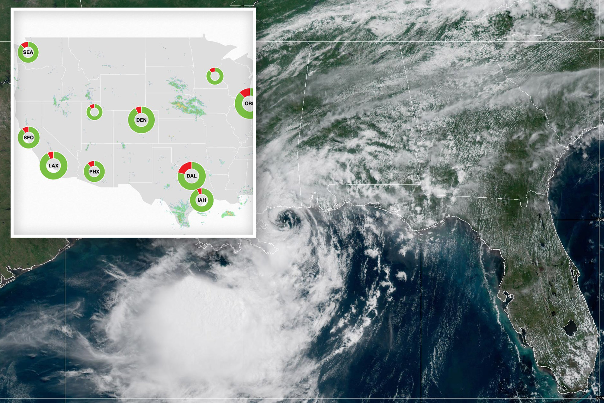 Chaos as hundreds of flights delayed and canceled as massive storm rolls in — with major California airports in the crosshairs