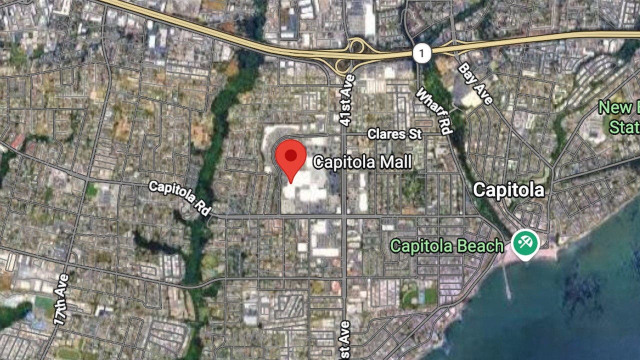image shows map location of the incident