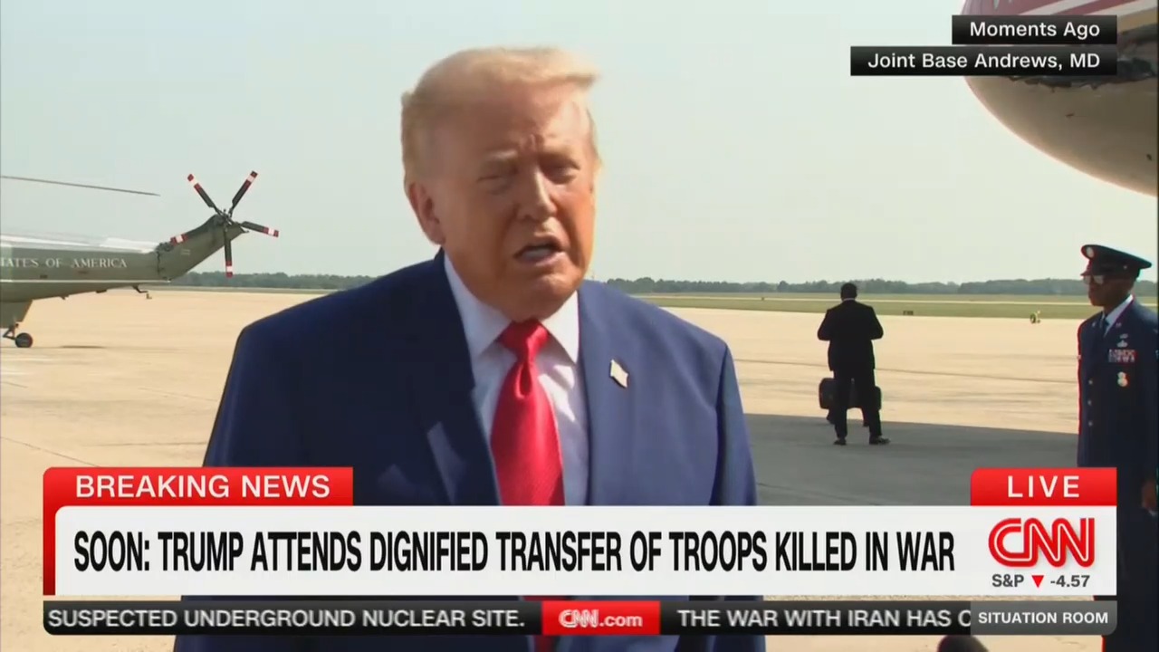 Trump wildly claims fallen US troops ‘said very strongly, we can’t let Iran have a nuclear weapon’