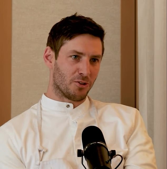 Joseph Lidgerwood (pictured), an Australian chef who appeared on Netflix's Culinary Class Wars, is accused of using the insects as a garnish in his restaurant Evett