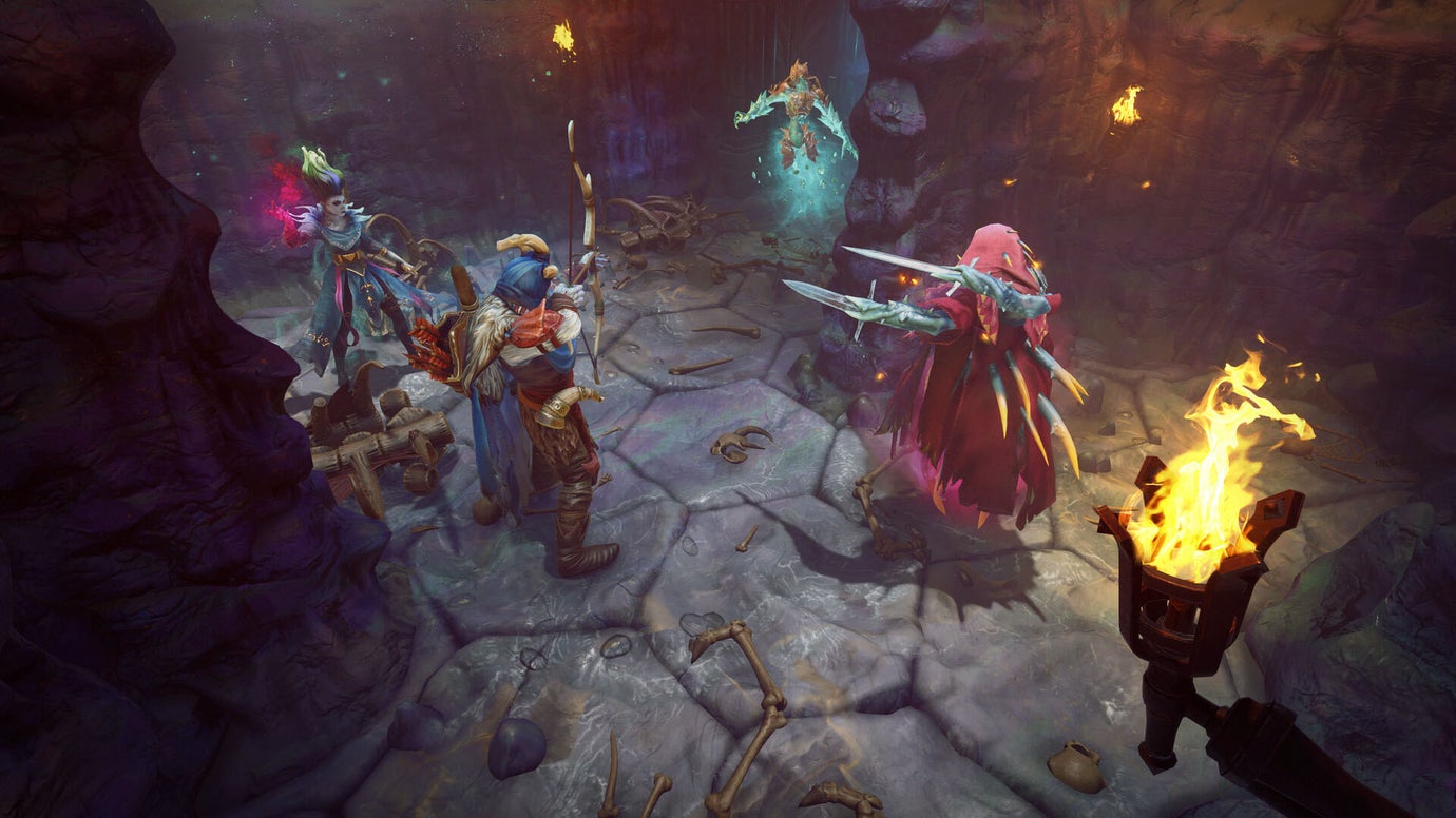 A colourful dungeon in Frosthaven