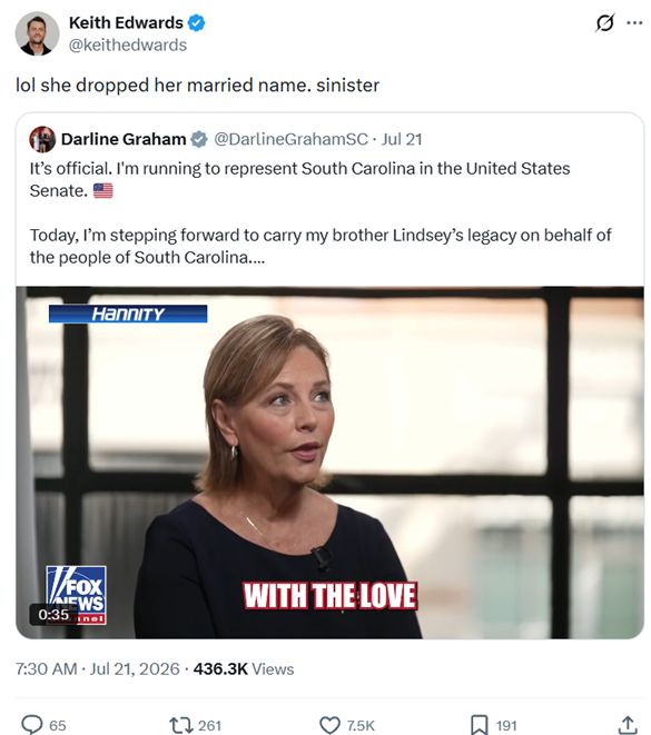 Darline Graham Nordone's twitter handle