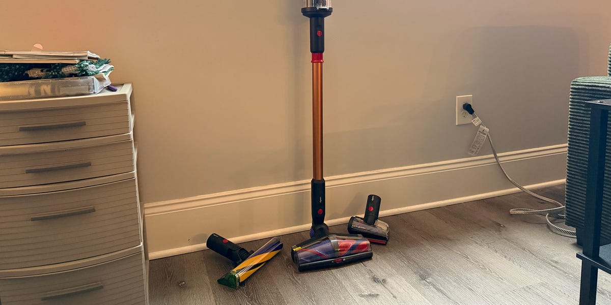 This new Dyson vacuum picked up pet hair better than most. That meant fewer passes and a deeper clean.