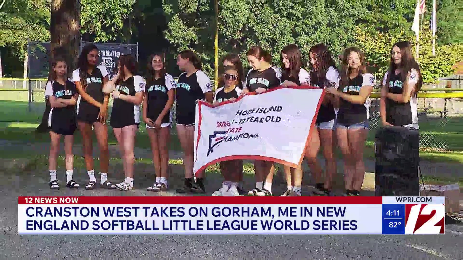 Cranston West takes on Gorham, ME in New England Softball Little League ...