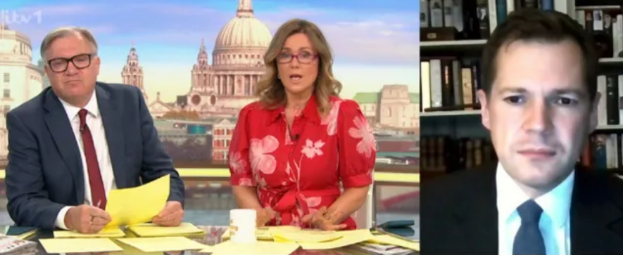 Ed Balls and Susanna Reid interviewed Robert Jenrick (ITV)