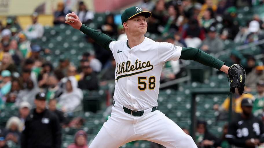 Athletics pitcher Noah Murdock