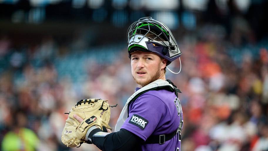 Colorado Rockies catcher Hunter Goodman.