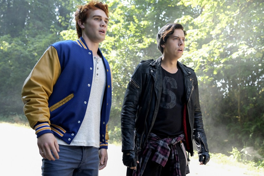 KJ Apa and Cole Sprouse as Archie Andrews and Jughead Jones in Riverdale.
