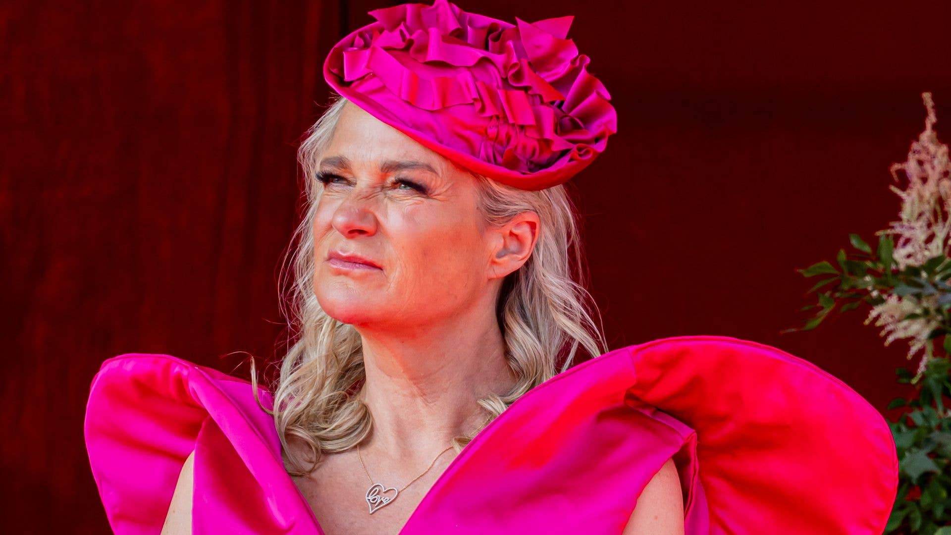 Princess Delphine responds to criticism of her striking pink dress as she denies stealing the spotlight from royal family