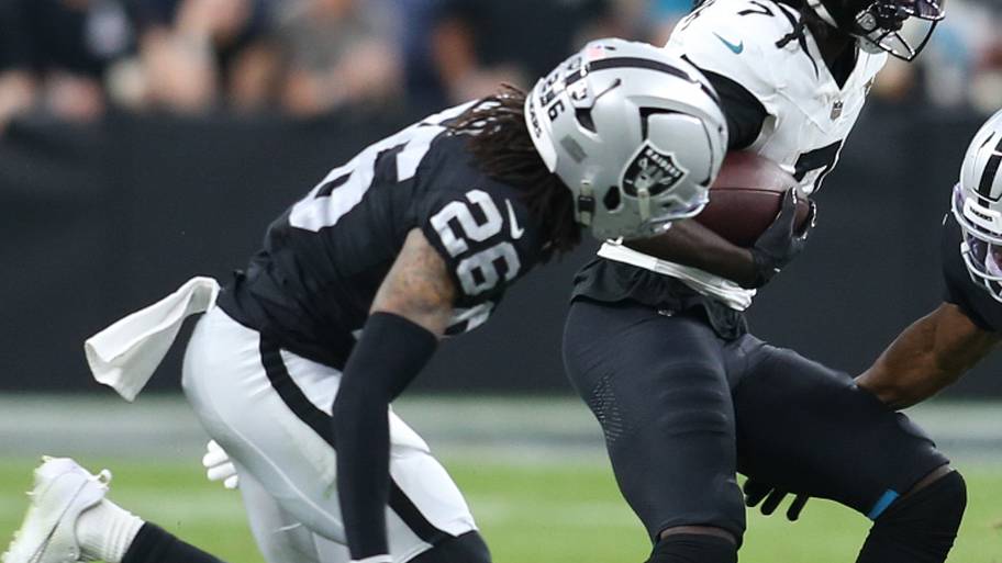 Las Vegas Raiders DBs Darien Porter, Jeremy Chinn
