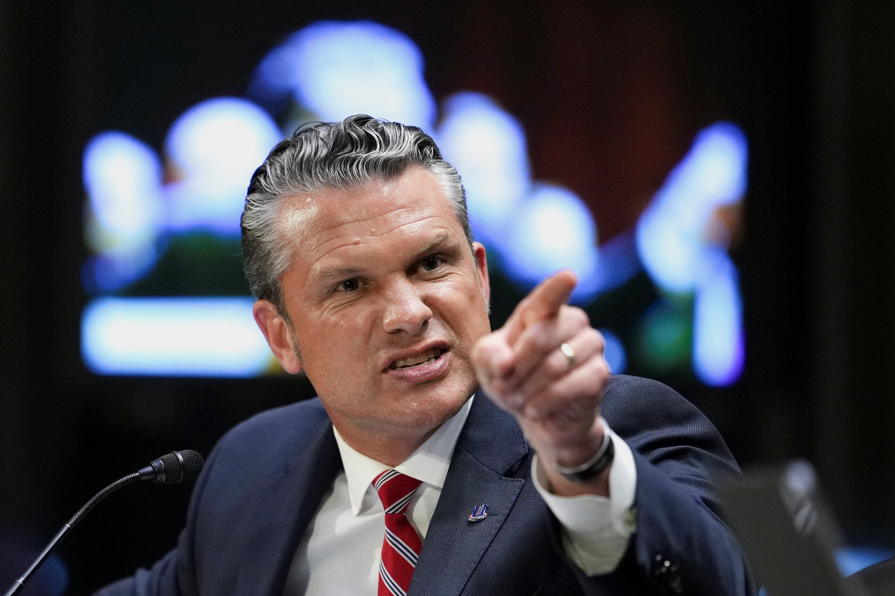 Defense Secretary Pete Hegseth sparred with Democrats during a fiery Senate hearing over the cost of the Iran war (Reuters)