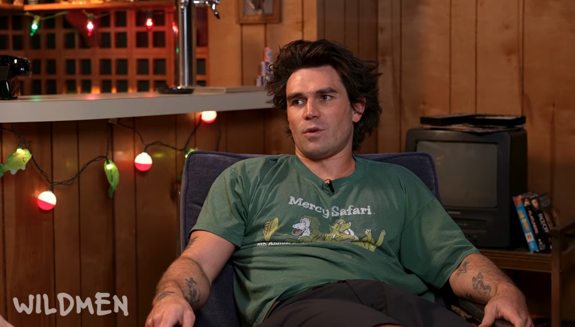 KJ speaking on a podcast