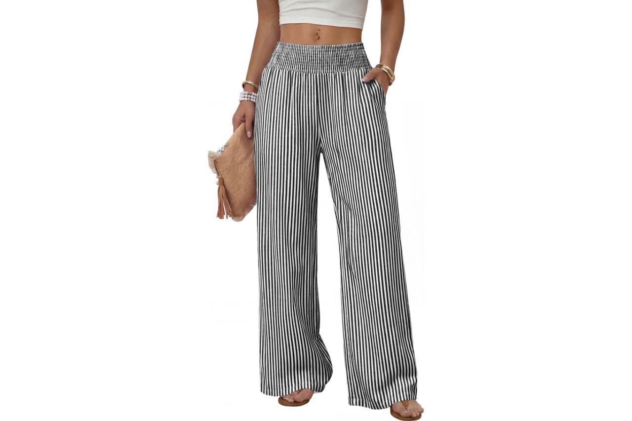 Sampeel Wide Leg Pants Woman High Waist Trousers