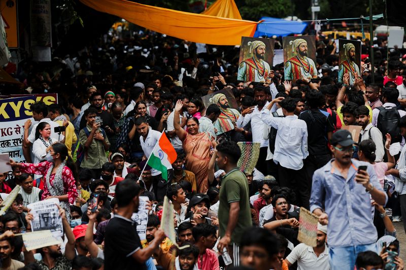 Supporters of India's Cockroach Janata Party (CJP) continue their protests in New Delhi