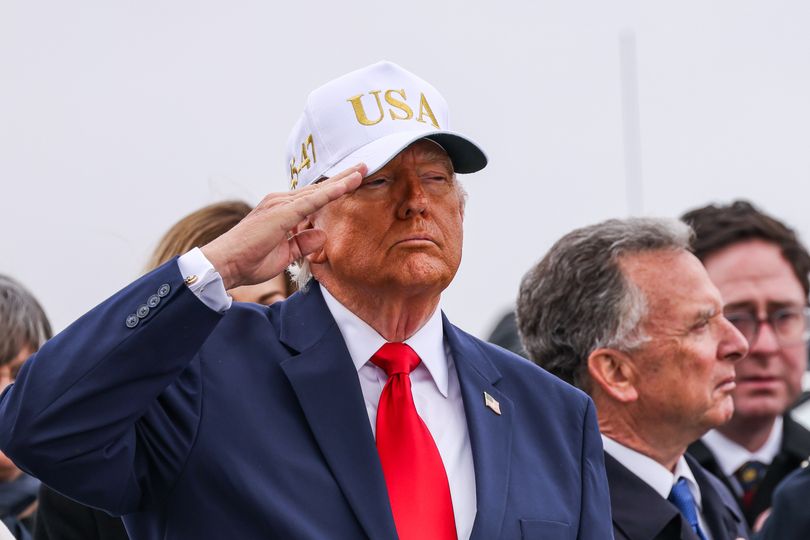 Trump's appearance with the hat angered many Americans in March