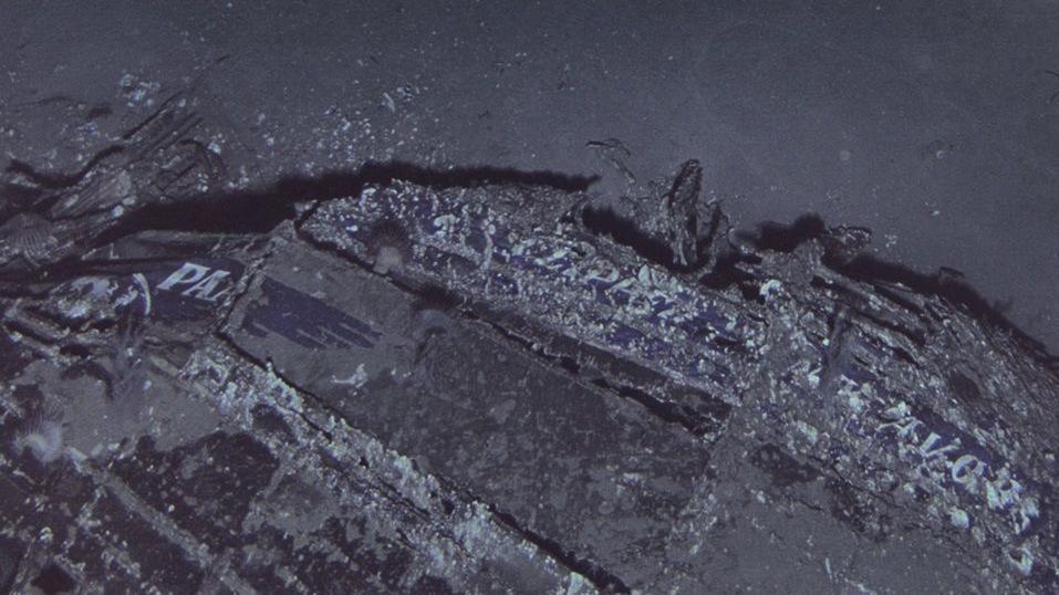 A photographic survey revealed the Pan Am logo and aircraft's name were still visible