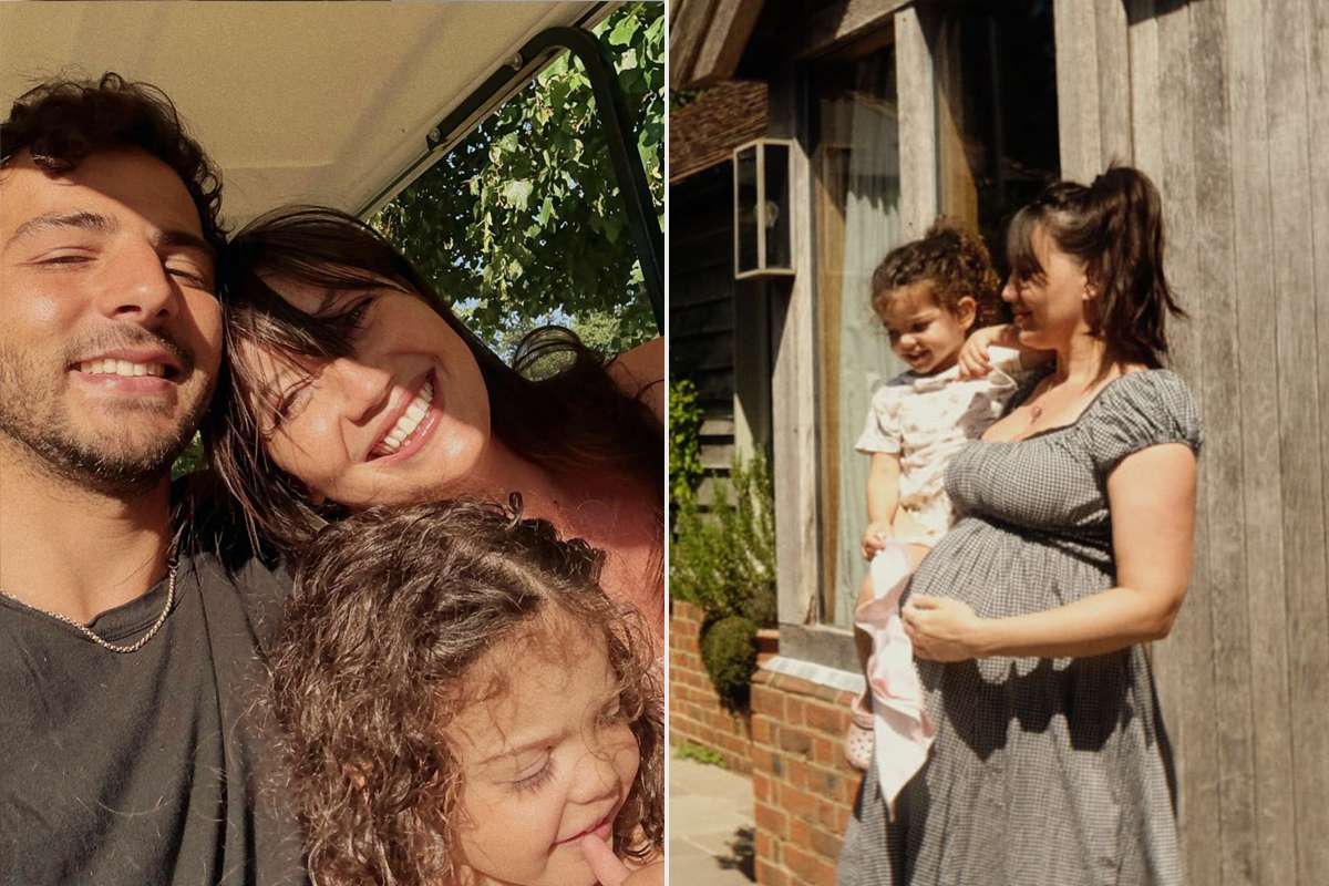 Pregnant Daisy Lowe shares a glimpse at her ‘little garden party’ for second baby on the way with husband Jordan Saul