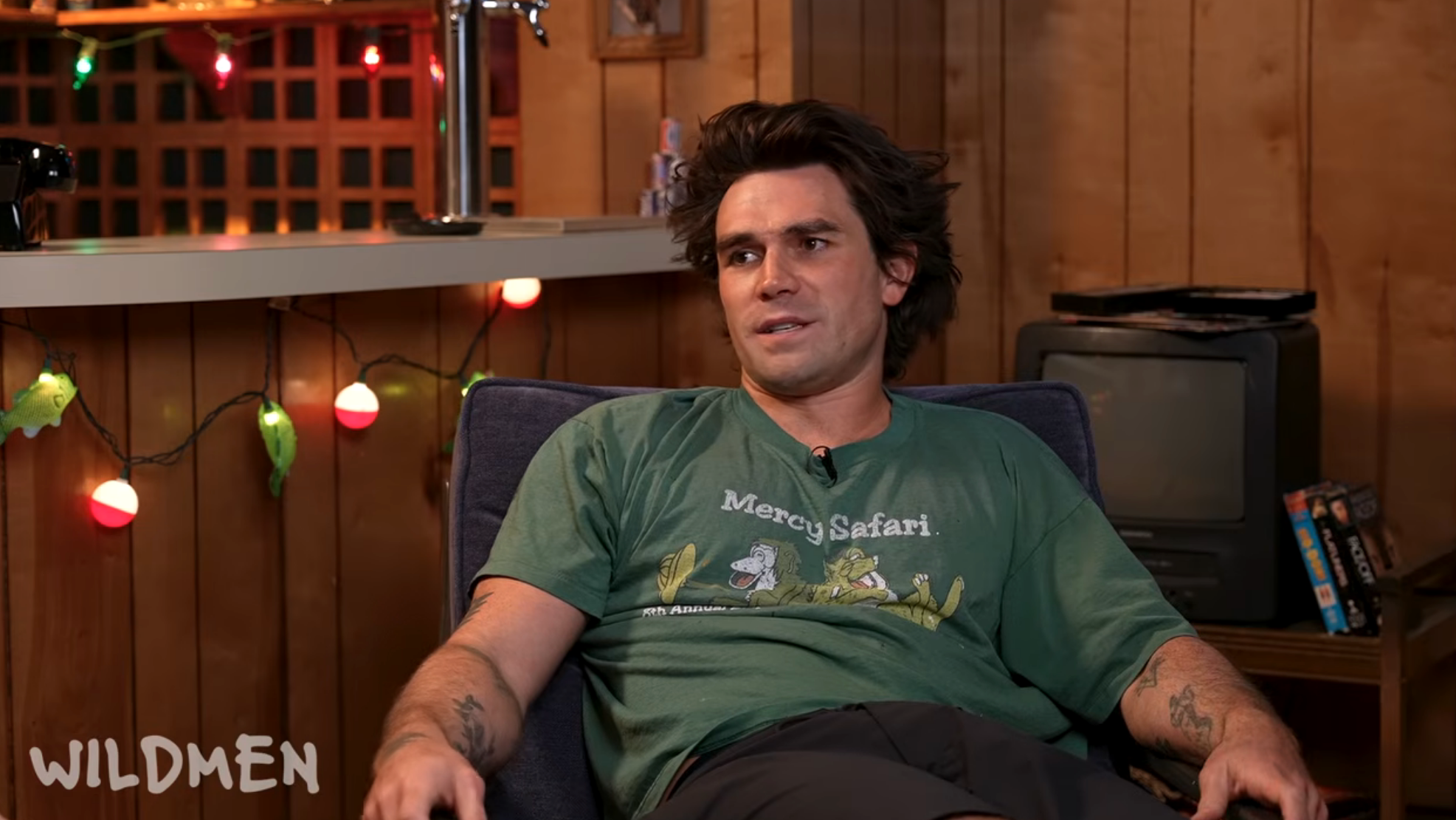 KJ speaking on a podcast