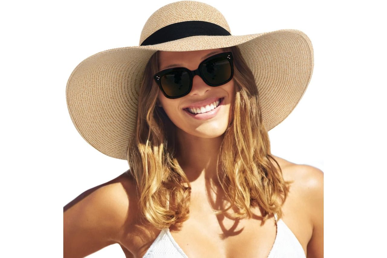 furtalk womens sun straw hat wide brim