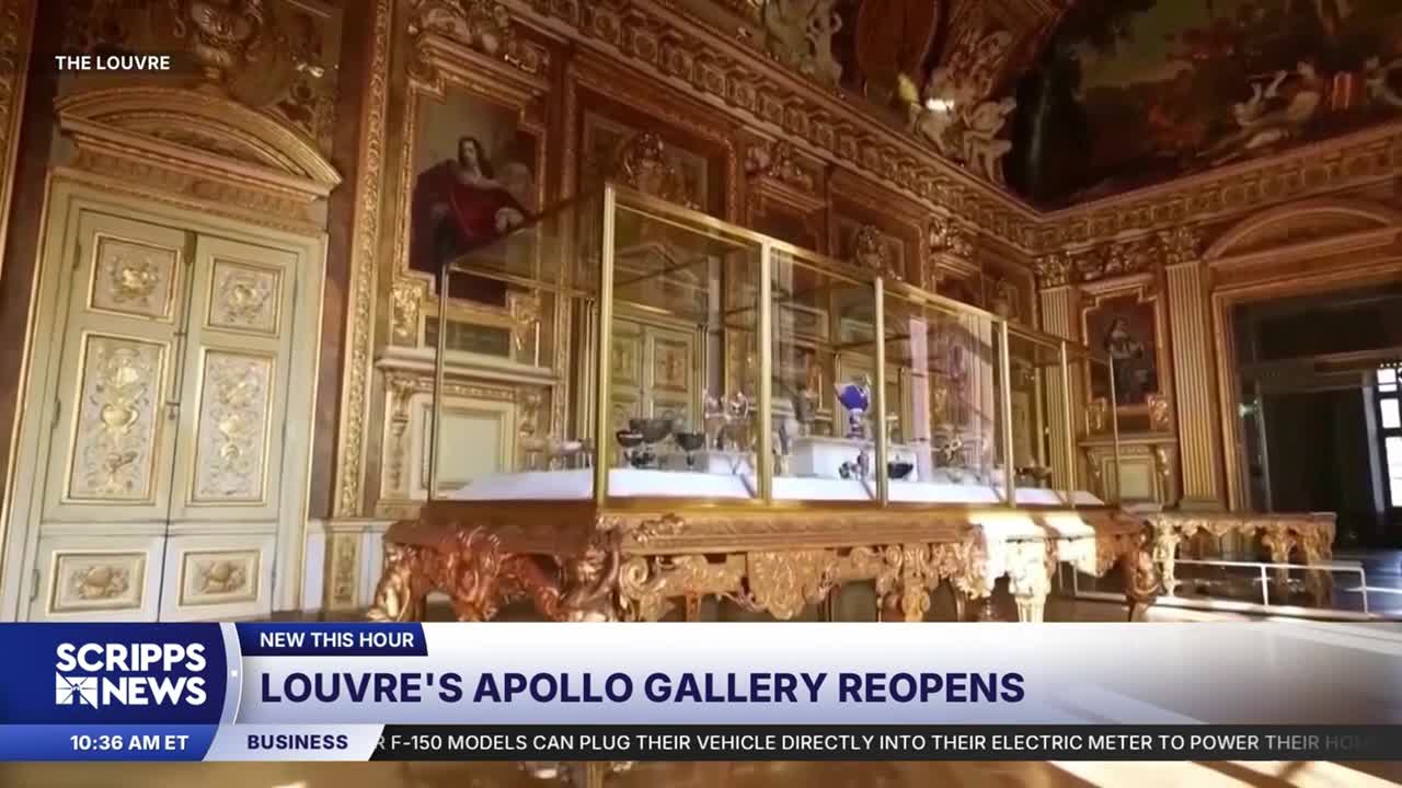After $102 million jewel theft, Louvre reopens Apollo Gallery with new ...