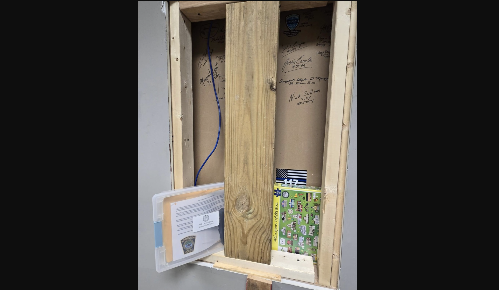 A 2026 time capsule for future officers: What Abington police want the next generation to know