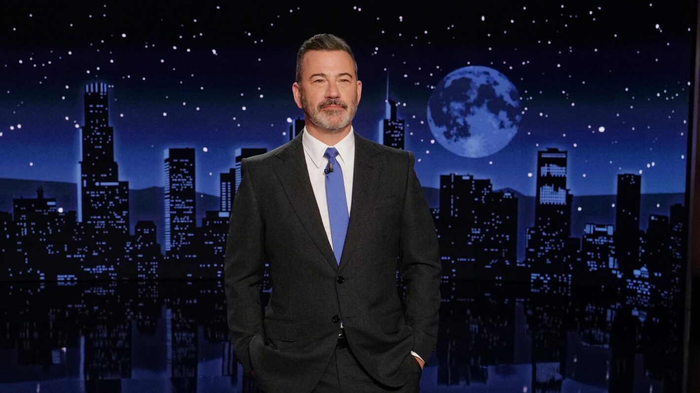 Jimmy Kimmel taunts CBS over his ratings, invites Colbert to guest host show