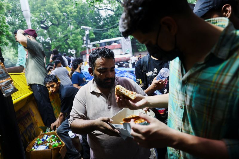 Supporters of India's Cockroach Janata Party (CJP) continue their protests in New Delhi