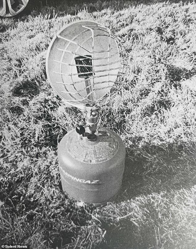 A picture of the heater the couple used was shown at the inquest on Wednesday. It was not designed to be used in enclosed spaces and they succumbed to the fumes from it