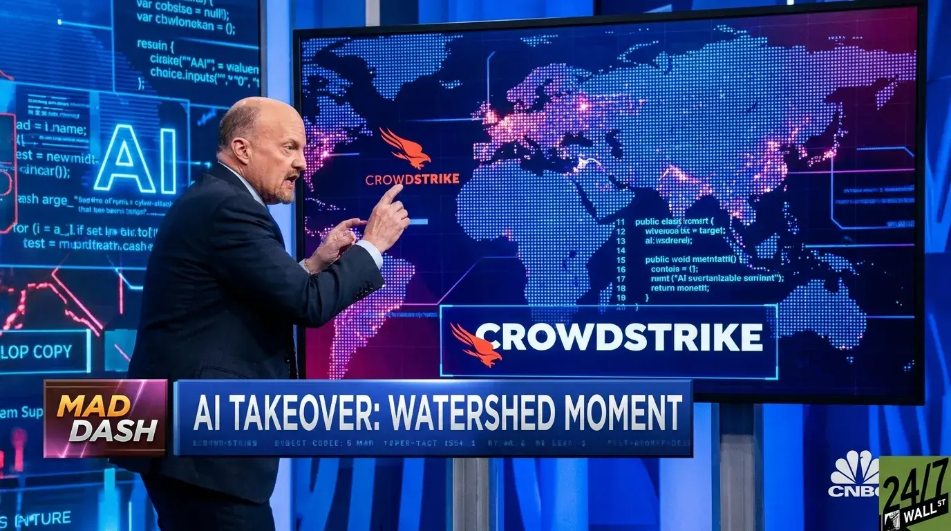 Jim Cramer calls AI cyberattacks a "watershed moment" for CrowdStrike