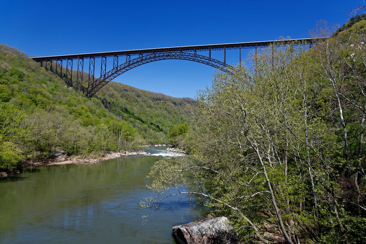 New River Gorge Bridge in New River Gorge National Park in West Virginia