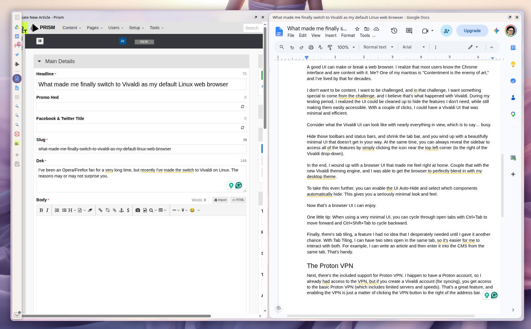 Tab Tiling is far more useful than I ever thought.