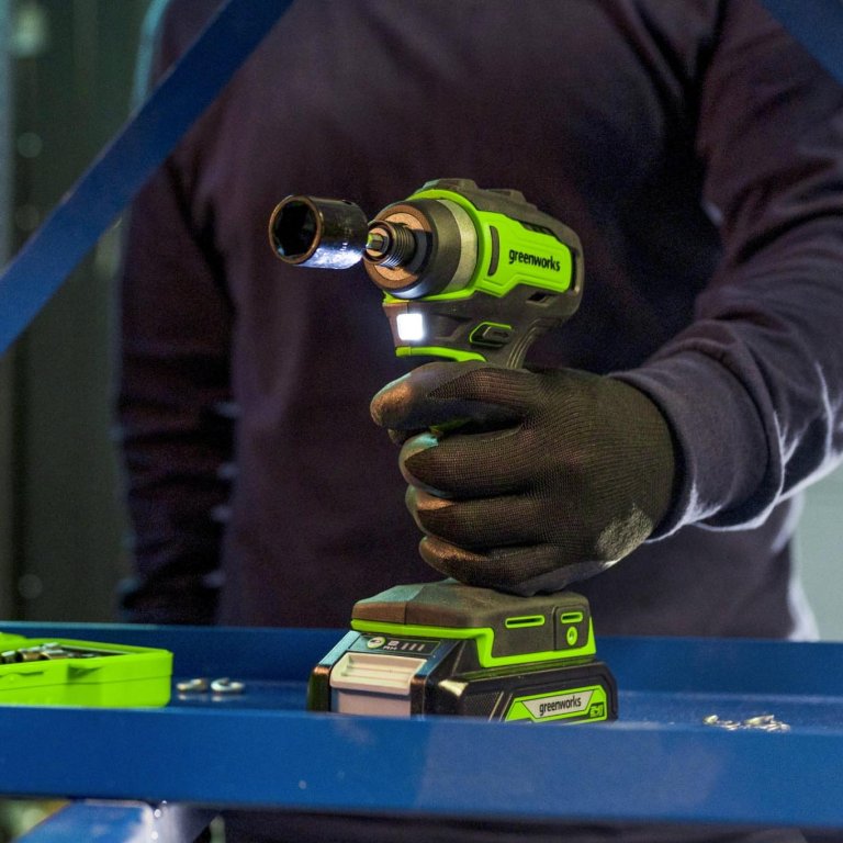 Walmart Greenworks Deals Greenworks 24V Brushless Impact Driver Kit