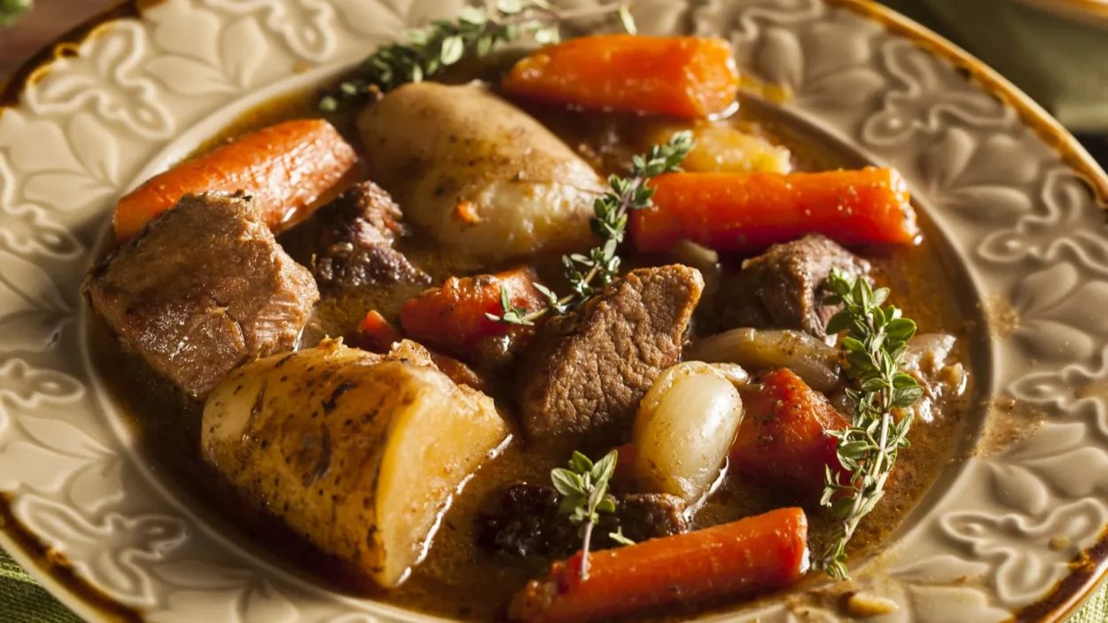 Homemade Irish beef stew.