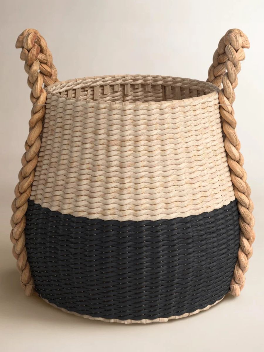 All Modern, Armadi Two Tone Wicker Basket with Handles