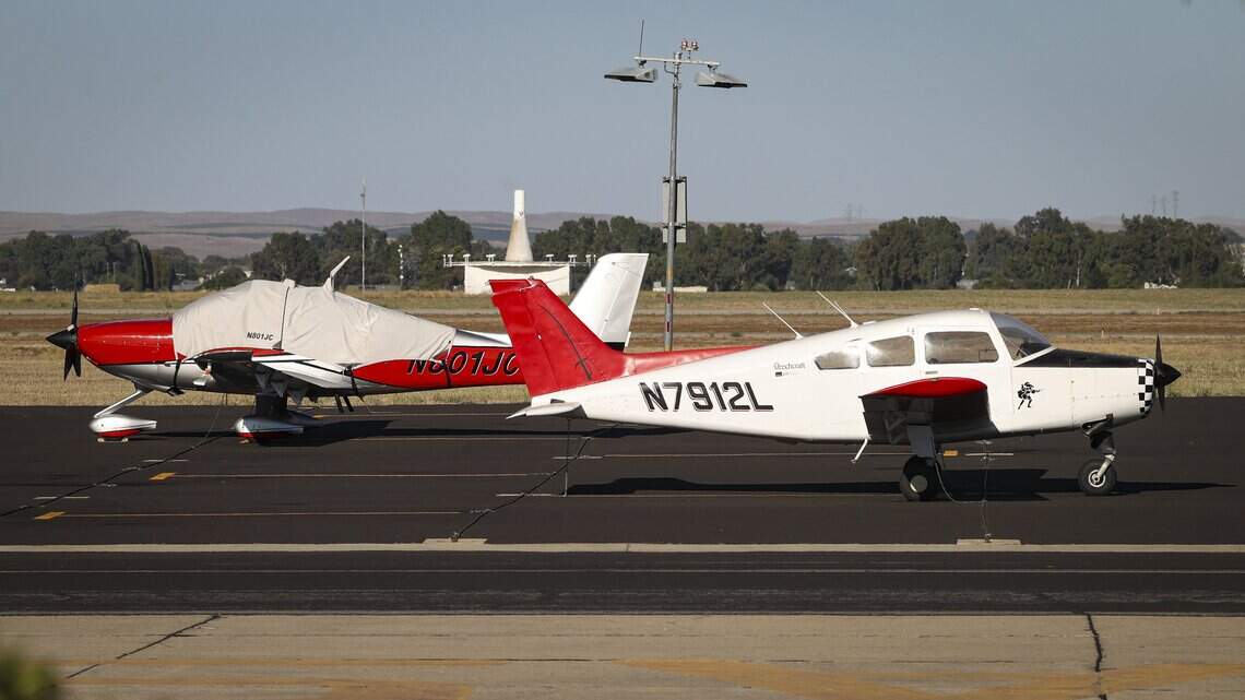 Single engine aircraft parked at El Paso de Robles Regional Air Terminal as seen on July 18, 2026.