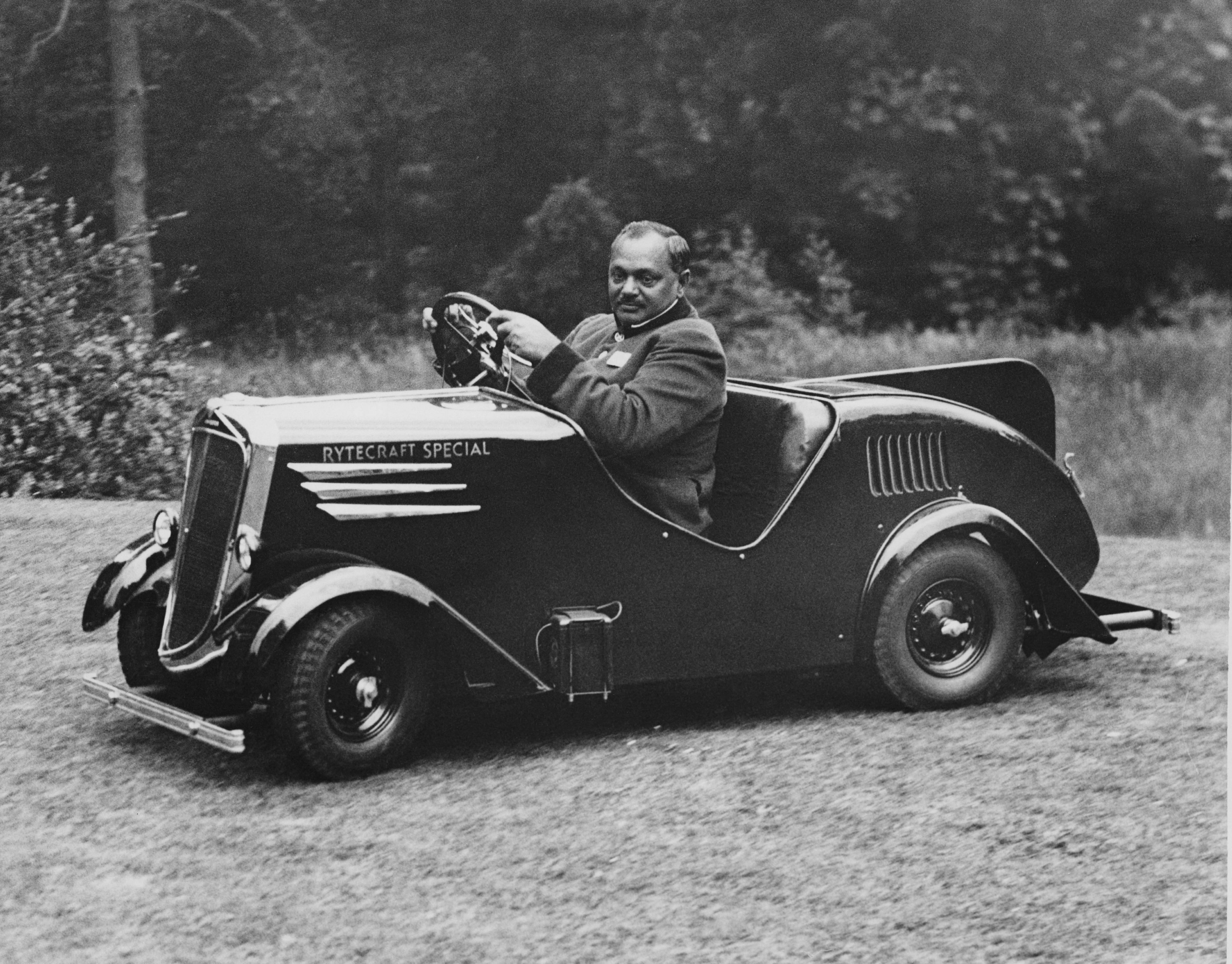 A 1937 photo of Digvijaysinhji Ranjitsinhji Jadeja, the maharaja of Nawanagar