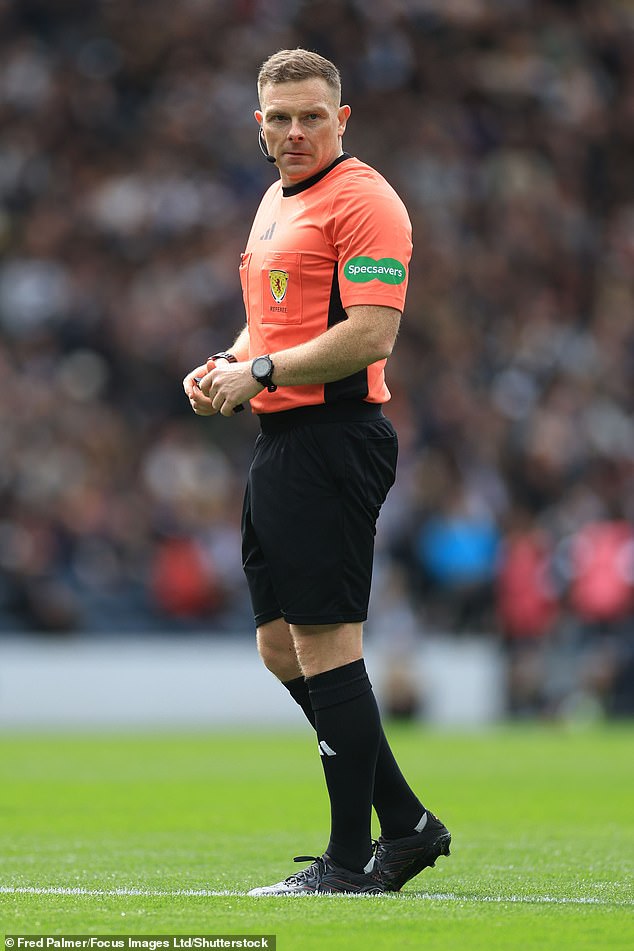 Corey Davies breached data protection laws by leaking contact details of referee John Beaton (pictured)