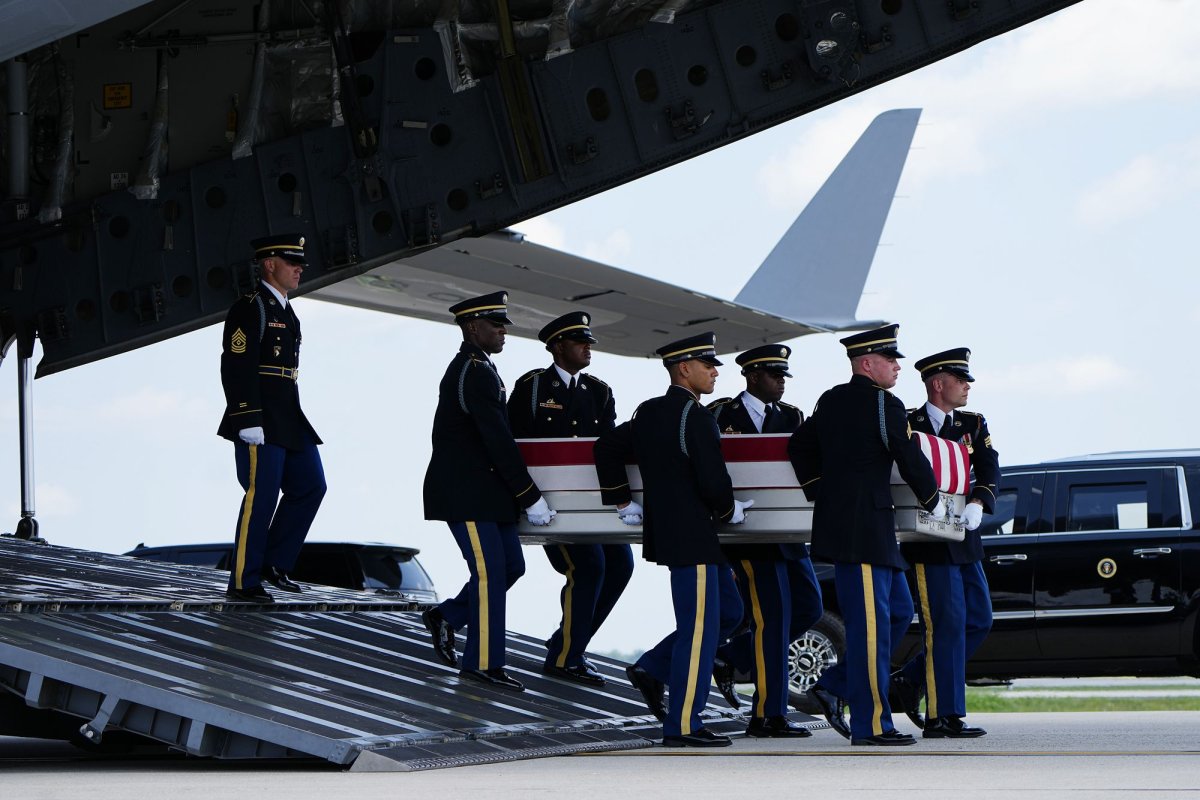 Trump, Hegseth attend dignified transfer for soldiers killed in Iran war